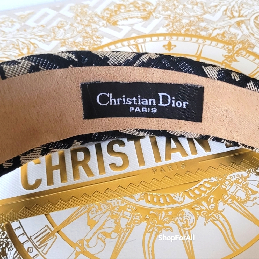 Christian Dior Black and Cream Headband - Picture 11 of 11